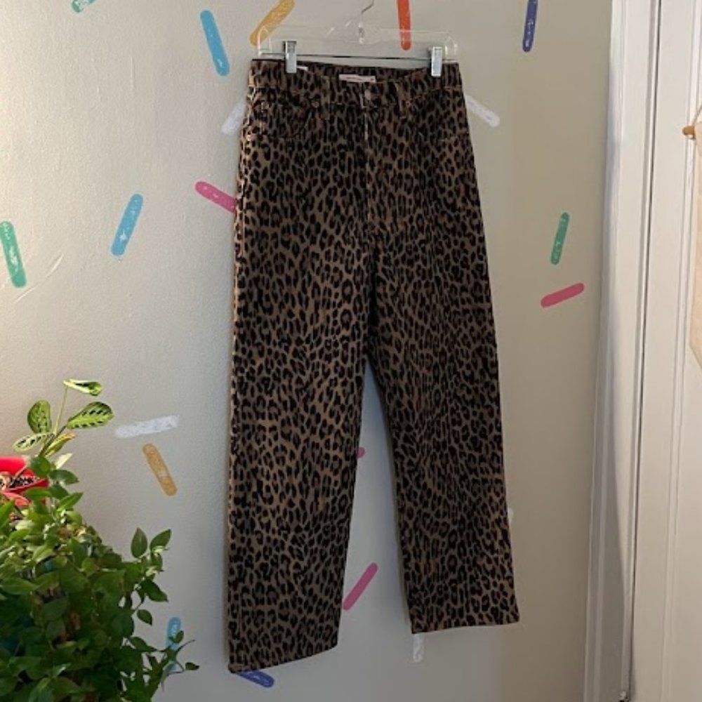 LEVI'S | Ribcage Straight Ankle Corduroy Pants Leopard